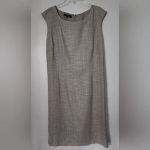 Lafayette 148 New York Wool Sleeveless Sheath Dress Size 10/12??